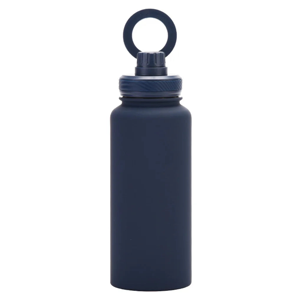 For MagSafe 1000ML Insulated Bottle Water Flask with Rotating Phone Holder Thermal Water Cup Vacuum Cup for iPhone 12 and Above