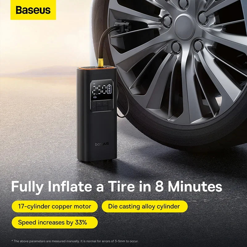 Baseus Car Tire Wireless Air Pump Inflator Poratble Rechargeable Air Compressor For Car Motorcycle Bicycle Electric Air Pump