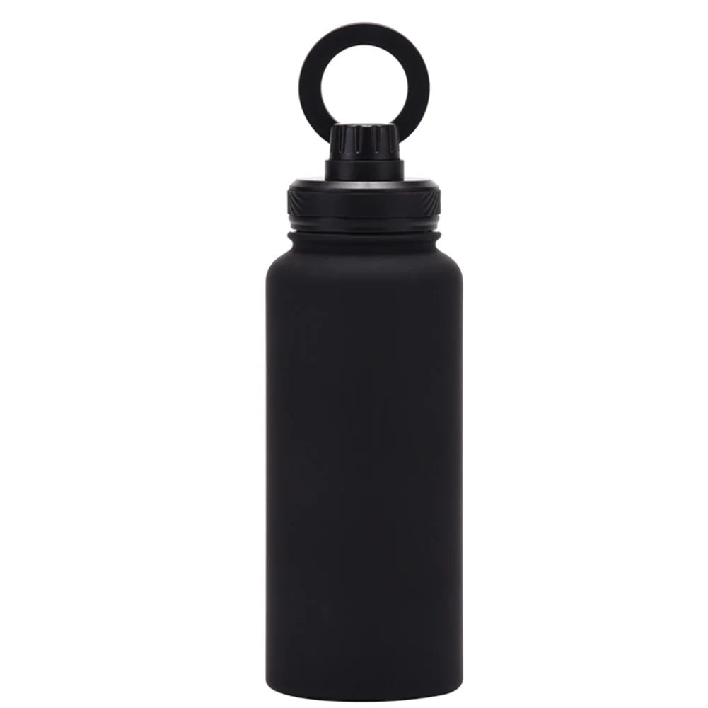 For MagSafe 1000ML Insulated Bottle Water Flask with Rotating Phone Holder Thermal Water Cup Vacuum Cup for iPhone 12 and Above